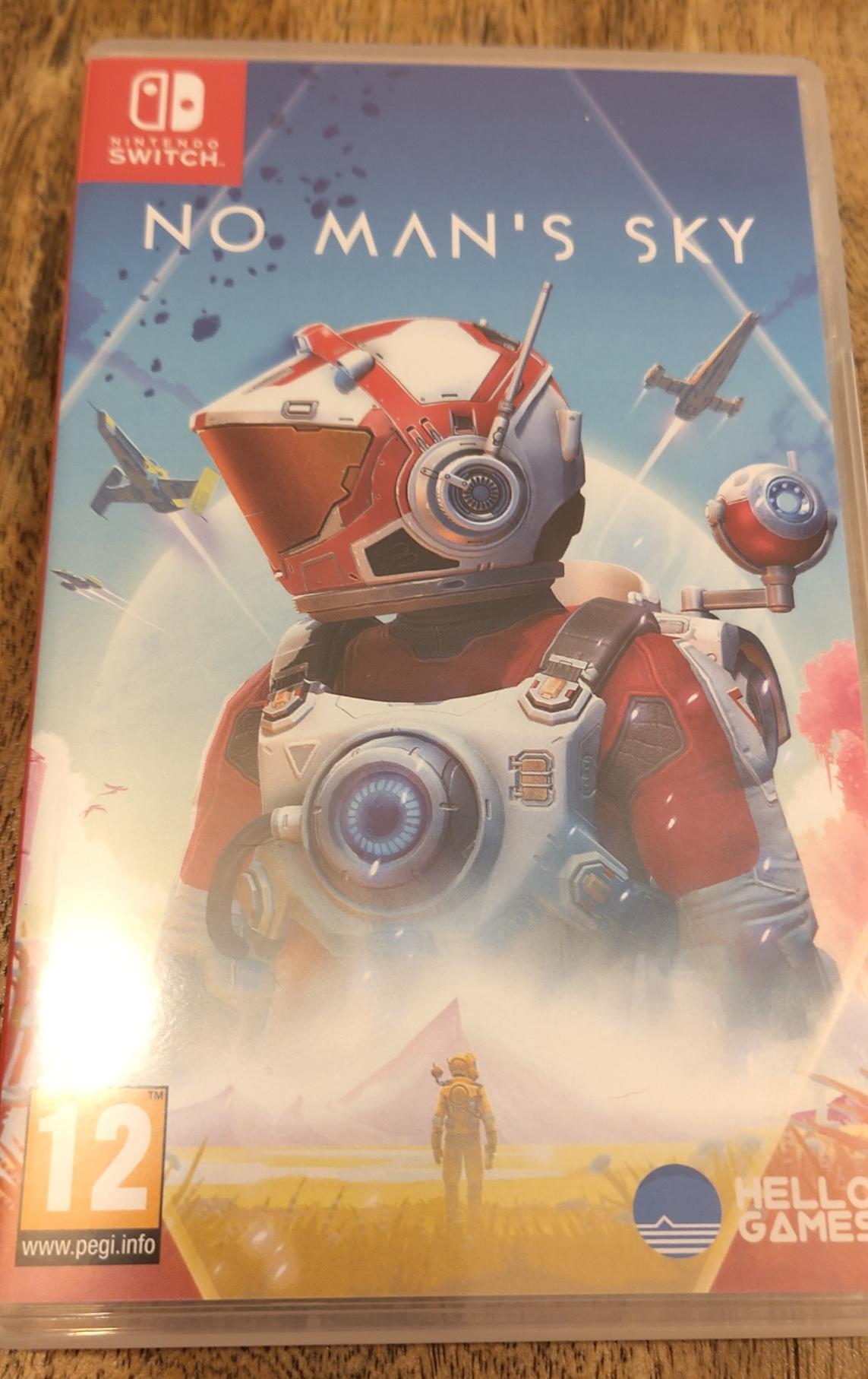 A box of "No Man's Sky" for Nintendo Switch.